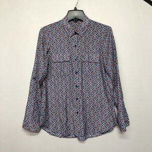 Express Women Long Sleeve Button City Shirt Top Blouse Size Small B233 -27